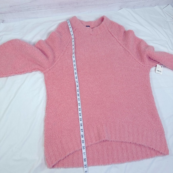 NWT Free People Teddy Sweater Tunic Pale Rosette Size S - Picture 9 of 9